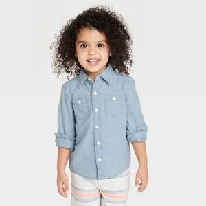 Kids OshKosh B’Gosh - Size 2T Blue Button-Up Shirt